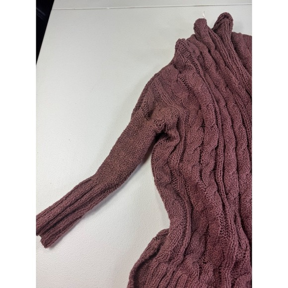 Free people tunic size Xs brown/mocha color 3/4 sleeve Pullover Crochet - Picture 9 of 13